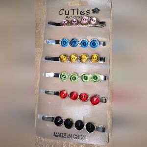 Sparkling Gem Hair Clips Set